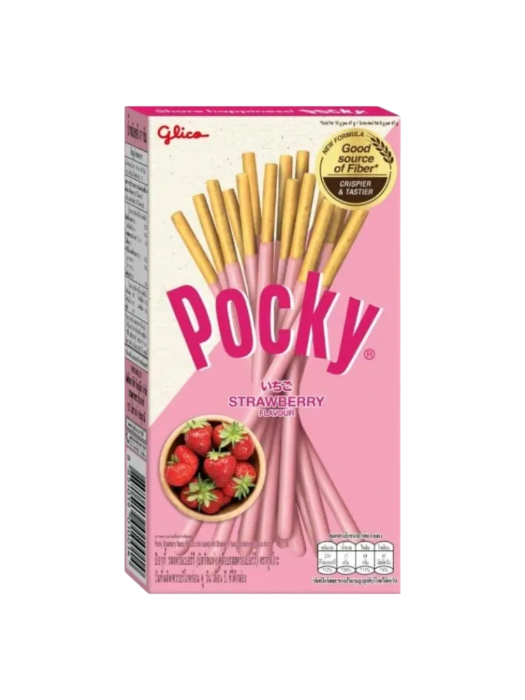 Шоколадные палочки Pocky Strawberry, со вкусом клубники 45гр